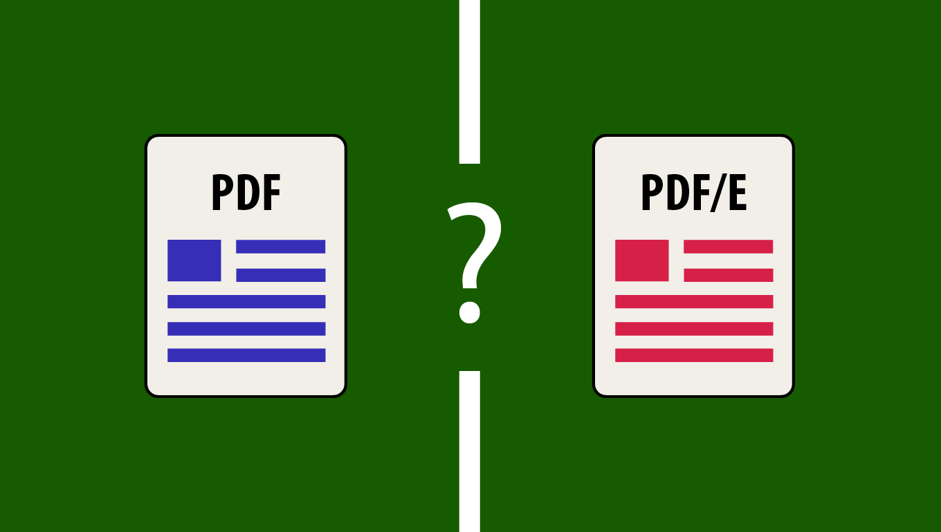 PDF vs PDF/E