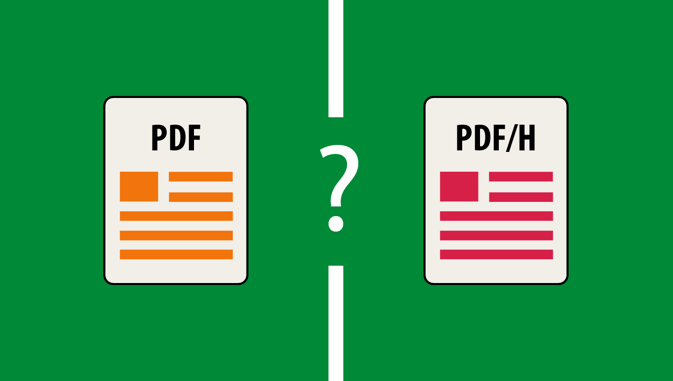 PDF vs PDF/H